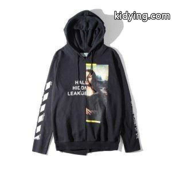 おしゃれ感で魅せる! オフホワイトパーカメンズOFF-WHITEスーパーブランドコピーパーカコピーブ ラックかっこいさ-0