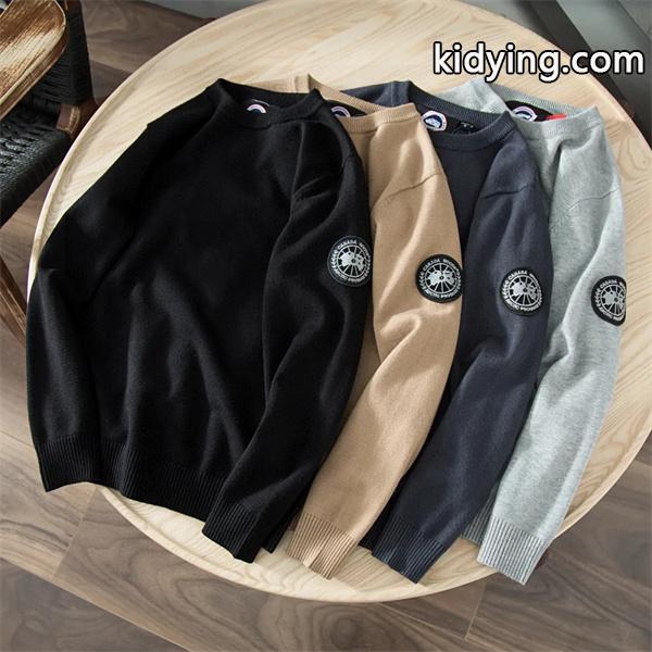 定番 マルチカラー ワンポイントロゴ 柔らか質感 秋冬万能 カナダグース コピー Canada Goose ニット-1