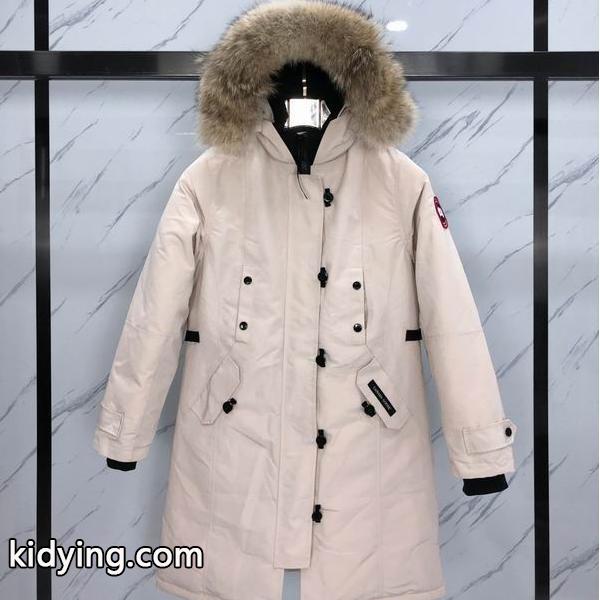 カナダグース Canada Goose 2025秋冬 ホワイト ロングダウンコート スーパーコピー 当店イチオシ-0