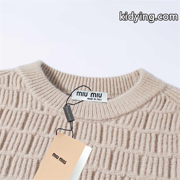 人気 上質素材 保温ニット 着心地抜群 秋冬コーデ MIUMIU ミュウミュウ コピー-4