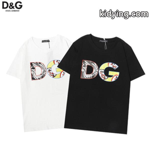 DOLCE&GABBANA ドルチェ & ガッバーナコピー半袖tシャツ ベーシックデザイン カジュアルにきれいめ春夏物-0
