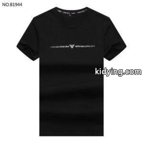 数量限定新作登場ストレッチソフトＴシャツ半袖黒白カーキARMANIアルマーニ コピー 服ワイドシルエット運動性-0