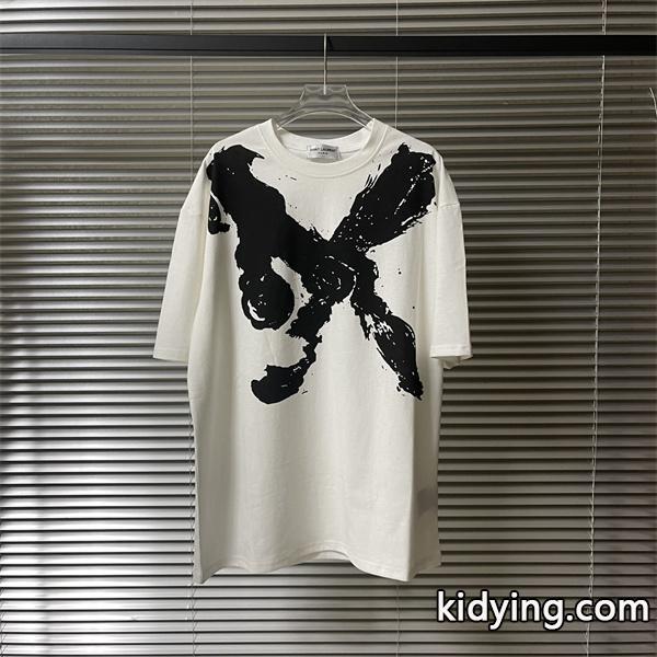 絶妙なサイズ感にセンスが光るSaint Laurent サンローラン tシャツスーパーコピーブランド コピー 激安(日本最大級)-0