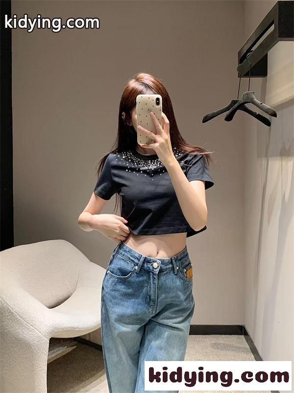 ルイヴィトン コピー激安 デニムパンツ レディース ハイウエスト ストレート ワイドシルエット 美脚 脚長効果 カジュアル 上品 Louis Vuitton-7
