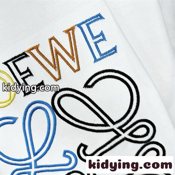 刺繍 半袖Tシャツ メンズ LOEWE 高級感 デザイン性 上品カジュアル ロエベ スーパーコピー-7