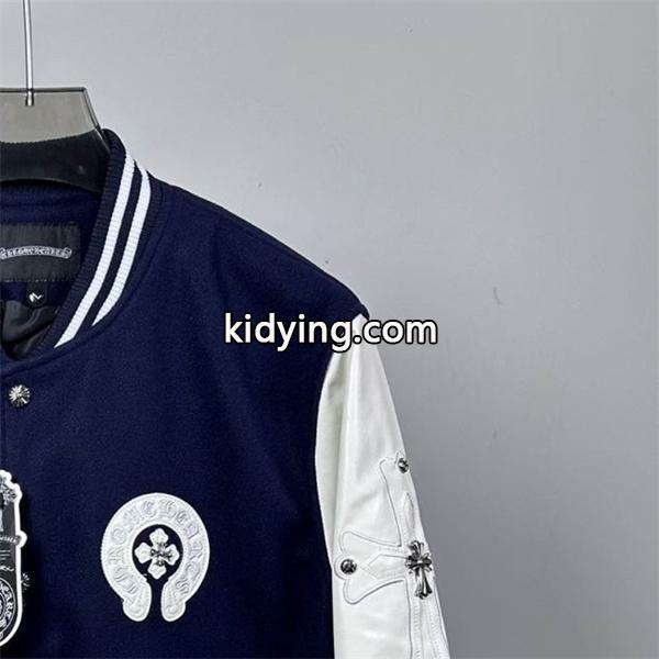 クロムハーツ 偽物 おしゃれ 重厚 レザースタジャン ブラック 入手困難 CHROME HEARTS-0