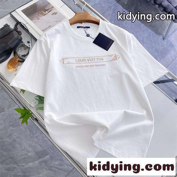 都会派デザイン 半袖Tシャツ メンズ ミニマル LOUIS VUITTON ルイヴィトン コピー-0