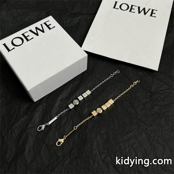 ロエベ LOEWE スーパーコピー ネックレス＆ブレスレット セット ゴールドロゴデザイン 高品質-1