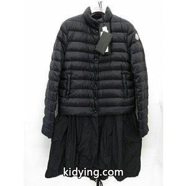 モンクレール MONCLER SATOMI サトミ レイヤード ダウンジャケット 黒 ブラック 0 ナイロン ダウン コート スカートレイヤード【中古】【ベクトル 古着】 :057-201806301597:ブランド古着販売のベクトル - 通販ショッピング-0