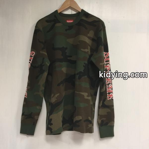 シュプリーム 17AW Sleeve Logo Waffle Thermal ワッフルサーマル Tシャツ 2018031278 Supreme 迷彩柄 コットン100％ :70142378:ドンドンダウンYahoo!店 - 通販ショッピング-0