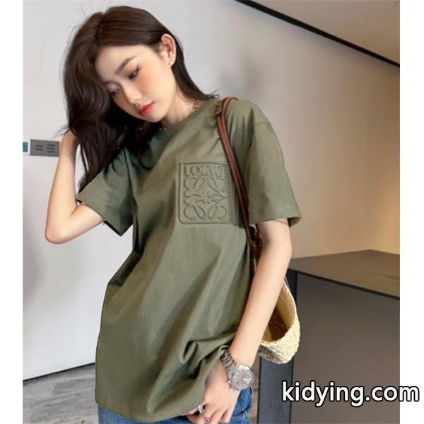今一番使いやすい激安新作 LOEWE ロエベ 半袖tシャツ エンブロイダリー カジュアルな印象を演出-0
