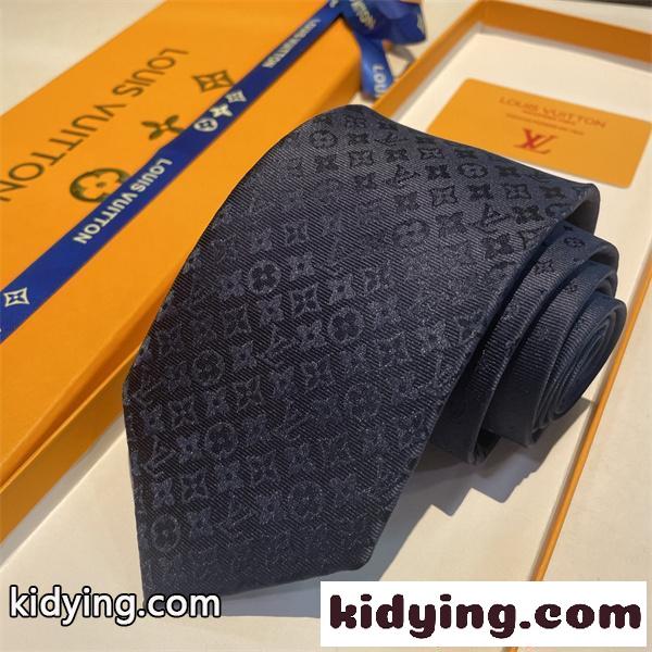 LOUIS VUITTON ネクタイ メンズ ビジネス シンプル ルイヴィトン 偽物 上品 光沢 フォーマル 高見え-5
