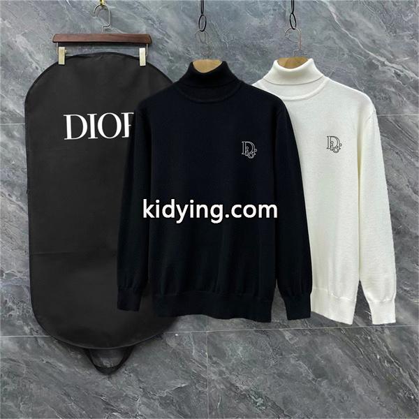 ホワイト ハイネック セーター 2025秋冬洗練 ディオール DIOR 偽物 トップス ユニセックス-0