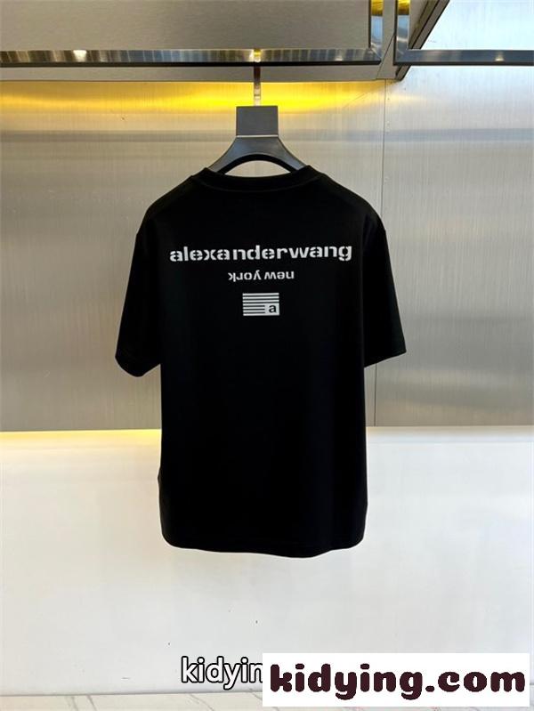Alexander wang ロゴTシャツ 反転プリント 韓国風カジュアル モード感 軽やか素材 アレキサンダーワン コピー-7