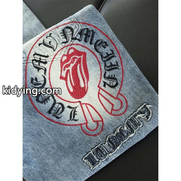 定番人気 クロス刺繍 バランス良好 クロムハーツ Chrome Hearts コピー デニムパンツ-5