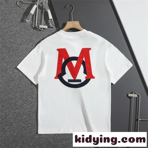 MONCLER モンクレール コピー 人気爆発！今季トレンド Tシャツ メンズ 半袖 プリント ストリート-4