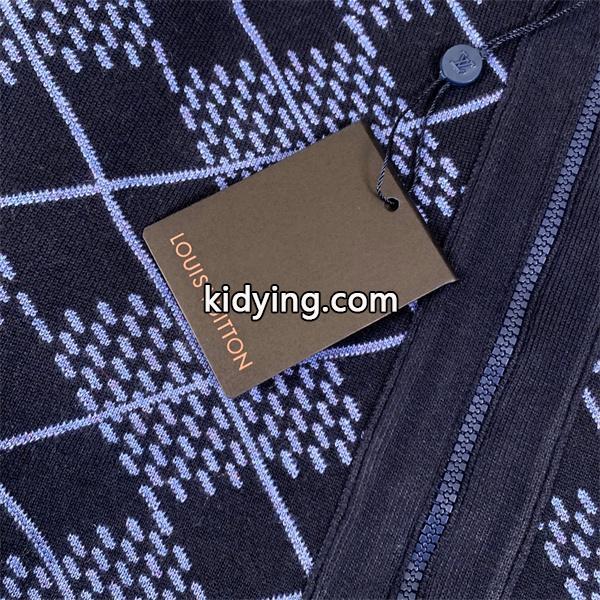 2025秋冬 ニット LOUIS VUITTON ルイヴィトン コピー ジャケット ネイビー ジップタイプ-5