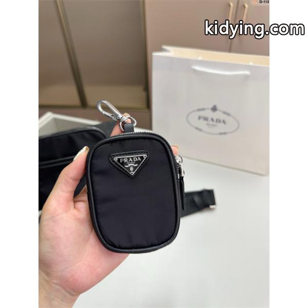 プレミアム スリムな ショルダーバッグ ブラック ベストセラー PRADA プラダ コピー-6