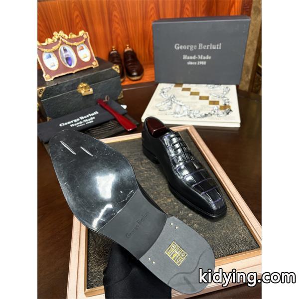 Berluti ベルルッティ コピー 高級感 艶感 クロコ型押し 2026新作 シューズ-6
