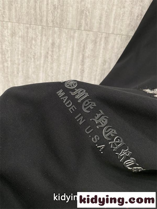 CHROME HEARTS 人気 ブラック クロムハーツ コピー ワンポイント ホワイト 半袖 Tシャツ シンプル-7