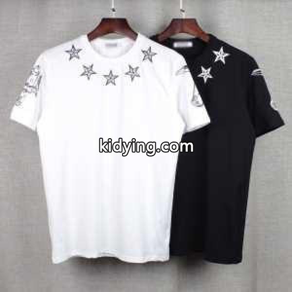 2017春夏 GIVENCHY ジバンシー 半袖Tシャツ 人気セール大得価 五つ星プリント 2色可選_ジバンシィ GIVENCHY_ブランド コピー 激安(日本最大級)-0