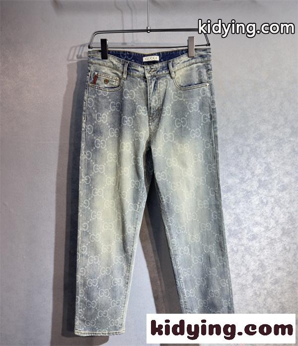 2026新作 人気急伸 デニムパンツ モノグラム 立体裁断 トレンド GUCCI グッチ コピー-0
