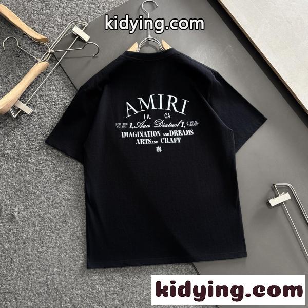 AMIRI コピー アミリ コピー バックロゴプリント 半袖Tシャツ オーバーサイズ クルーネック 人気 定番-7