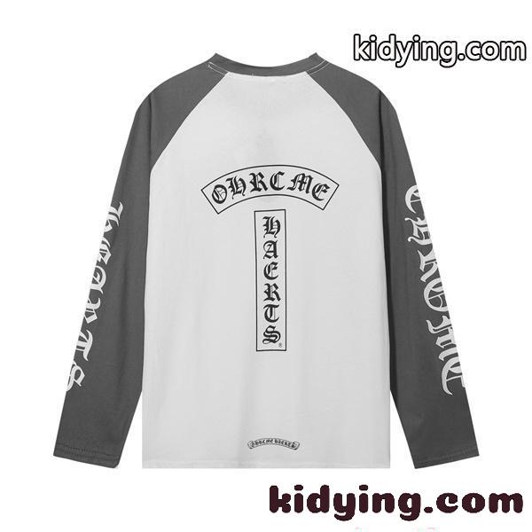 2026新作 CHROME HEARTS クロムハーツ コピー 長袖Tシャツ ラグラン 柔軟素材 カジュアル-1