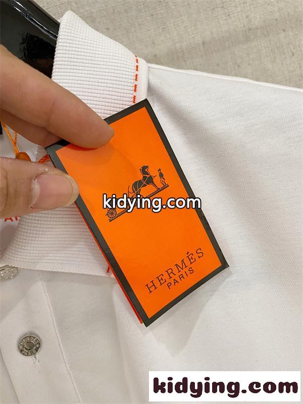 HERMES エルメス コピー 売れ筋定番 ポロシャツ ワンポイント刺繍 清潔感 カジュアル-4