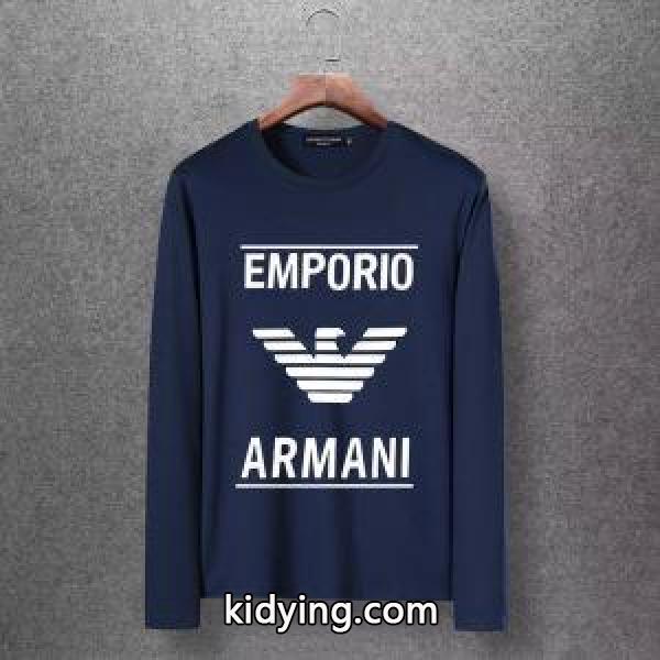 アルマーニ ARMANI 長袖Tシャツ 多色可選 2019秋冬の必需品 季節感溢れる秋らしいコーデ_アルマーニ ARMANI_ブランド コピー 激安(日本最大級)-1