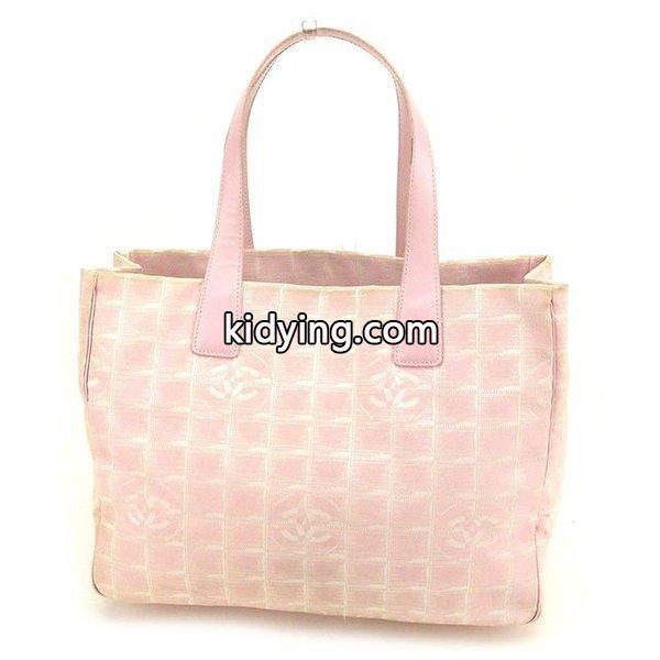 Chanel バッグ トートバッグ ニュートラベルライン トートMM ピンク ゴールド レディース Bag-0