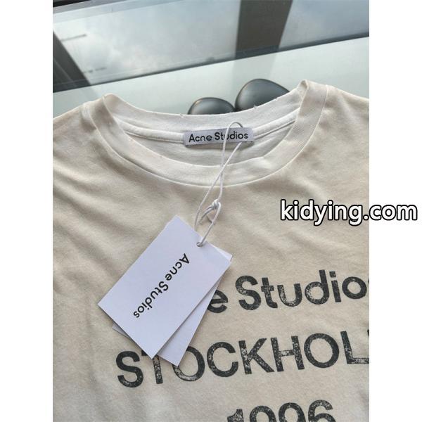 Acne Studios コピー 激安 アクネステュディオズ ロングスリーブTシャツ メンズ レディース兼用 STOCKHOLM 1996 ロゴ 長袖 カジュアル トップス シンプル-0