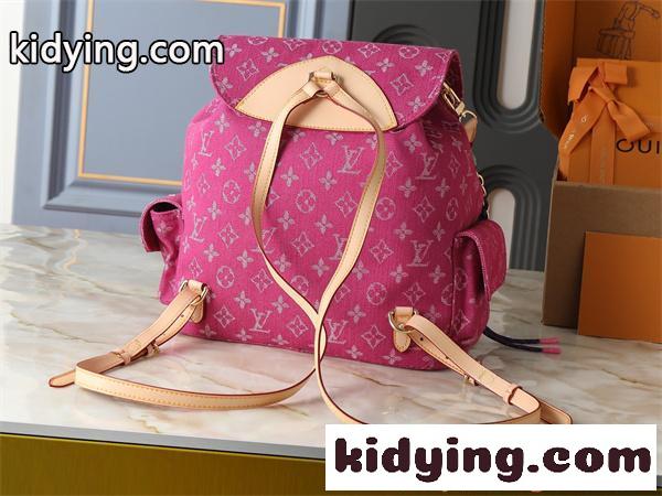 リュック レディース ピンク デニム モノグラム バックパック 大容量 2WAY ルイヴィトン コピー Louis Vuitton-2