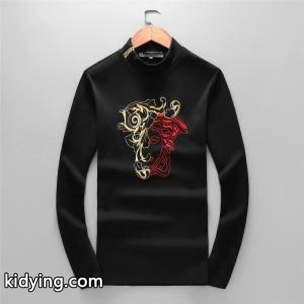 秋冬おしゃれをより楽しませる 2019秋冬におしゃれな着こなし ヴェルサーチ VERSACE 長袖Tシャツ_ヴェルサーチ VERSACE_ブランド コピー 激安(日本最大級)-0
