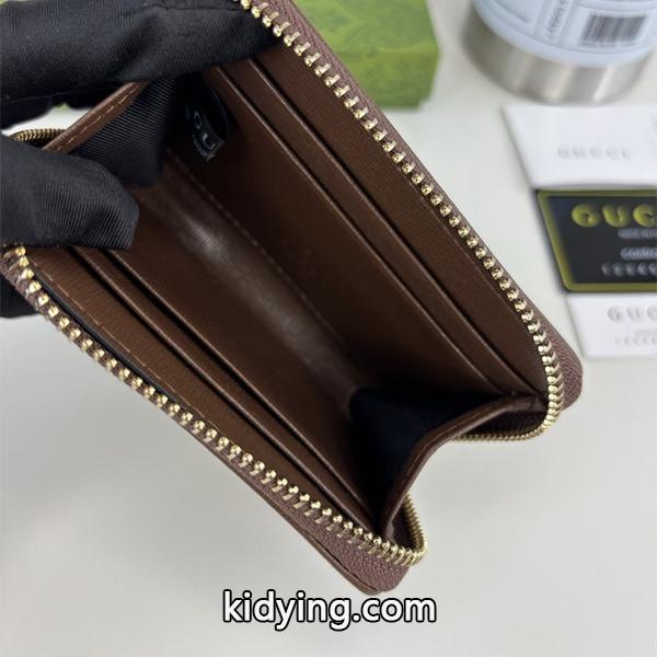 GUCCI スーパーコピー 財布 GGスプリーム ブラウンレザー ホースビット 上品 高級 コンパクト グッチ-1