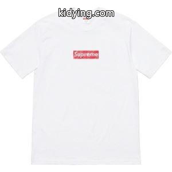 ファッション感が急上昇！ Supreme Swarovski Box Logo Tee Tシャツ/半袖 3色可選 夏らしい季節感_シュプリーム SUPREME_ブランド コピー 激安(日本最大級)-2