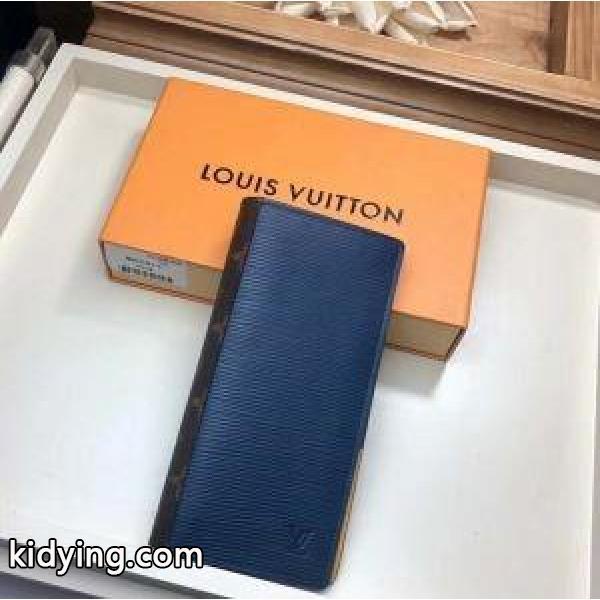 Louis Vuitton ルイヴィトン BRAZZA ブラッザ メンズ 長財布 コピー 2019春夏新作 ネイビー レザー 大容量 最低価格-0
