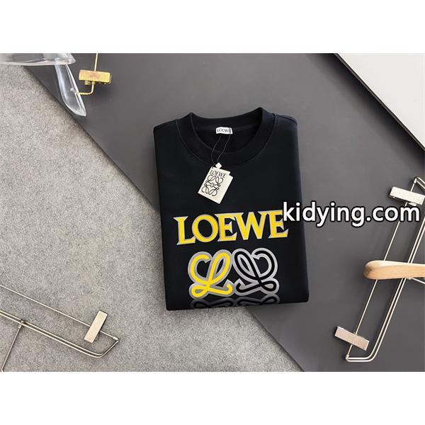 LOEWE ロエベ コピー スウェット ホワイトロゴ刺繍デザイン 柔らかく上品で秋冬定番トップス-3