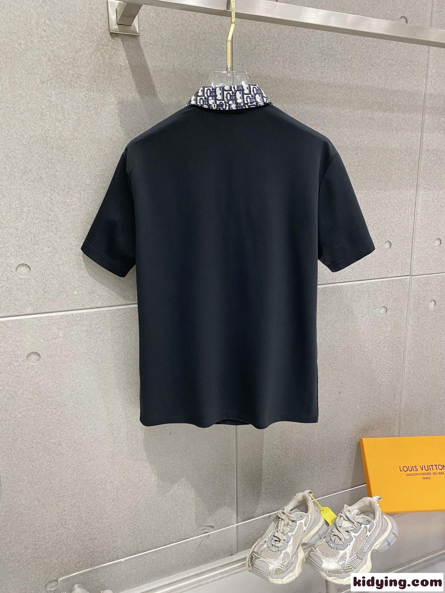 ディオール コピー スポーティーセット 半袖ポロシャツ ショートパンツ ホワイト ネイビーライン Dior-7