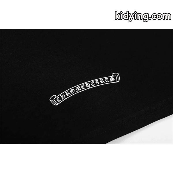 クロムハーツ 偽物 ストリートエッジ グラフィック長袖Tシャツ ブラックアートデザイン CHROME HEARTS-2