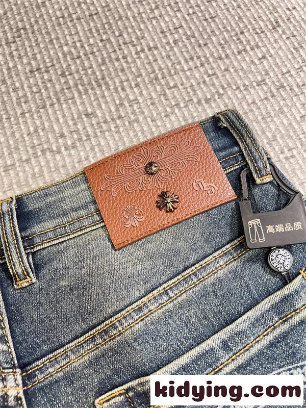 ウォッシュド加工 ストレート寄り シンプルボトムス CHROME HEARTS クロムハーツ コピー ジーンズ こなれ見え 買い足し候補-11