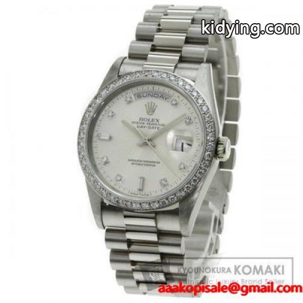ROLEX ロレックス 18349A デイデイト 腕時計 K18ホワイトゴールド/ダイヤモンド メンズ 中古 :91019140:ブランド京の蔵小牧 - 通販ショッピング-0