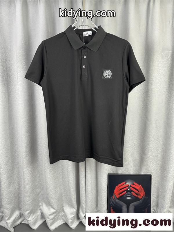 ワンポイントロゴ 快適な着心地 デイリー向け STONE ISLAND ストーンアイランド コピー ポロトップス 夏人気 注目-1