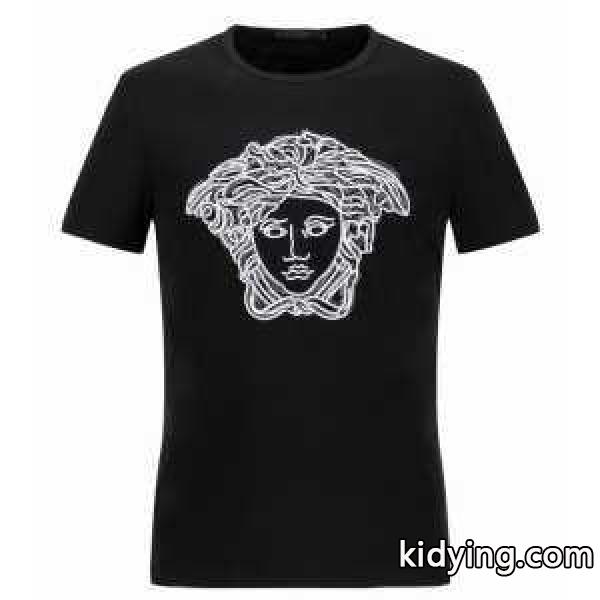 2色可選 ヴェルサーチ VERSACE 半袖Tシャツ 2017春夏 魅力ファッション_ヴェルサーチ VERSACE_ブランド コピー 激安(日本最大級)-1