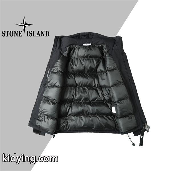 ブラック タフ素材 高機能 防水仕上げ STONE ISLAND ストーンアイランド コピー ダウンジャケット-1