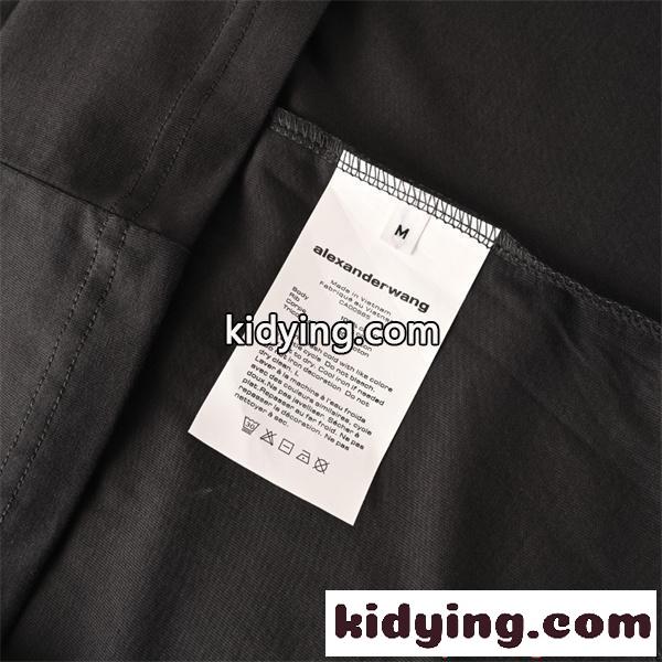 長袖Tシャツ スポーツ風ロゴ Alexander wang リラックスフィット デイリーウェア アレキサンダーワン コピー-8