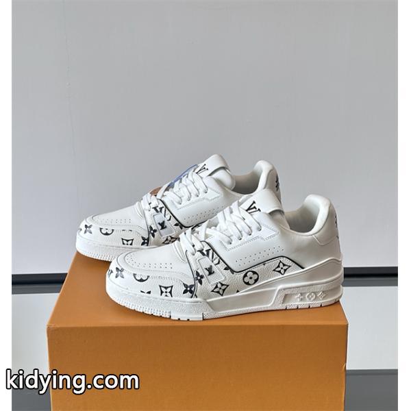 新品Lv Trainer❤ルイヴィトン靴コピーMonogram Flowersメンズスニーカー2026流行りファッション-0