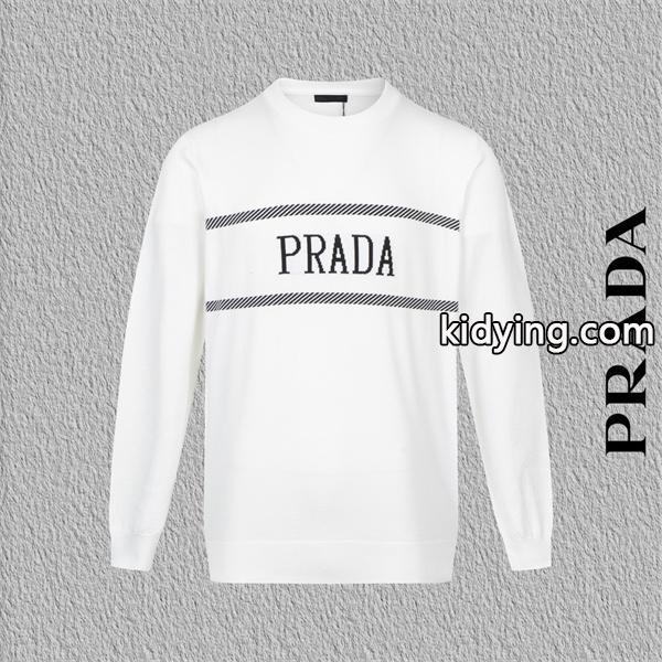 プラダ コピー ニット セーター 高級仕立て モダン クラシック ロゴライン デザイン PRADA-1