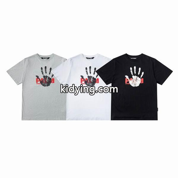程良いデザイン男女問わず愛される個性手のひらプリントPalm Angles半袖tシャツコピー-0