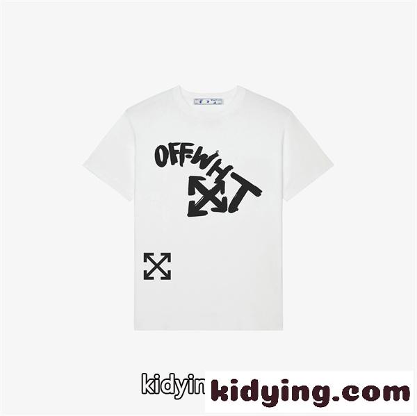 グラフィックTシャツ ロゴアートデザイン さらっと着られる OFF-WHITE オフホワイト コピー Tシャツ 春夏向け おしゃれモデル-0